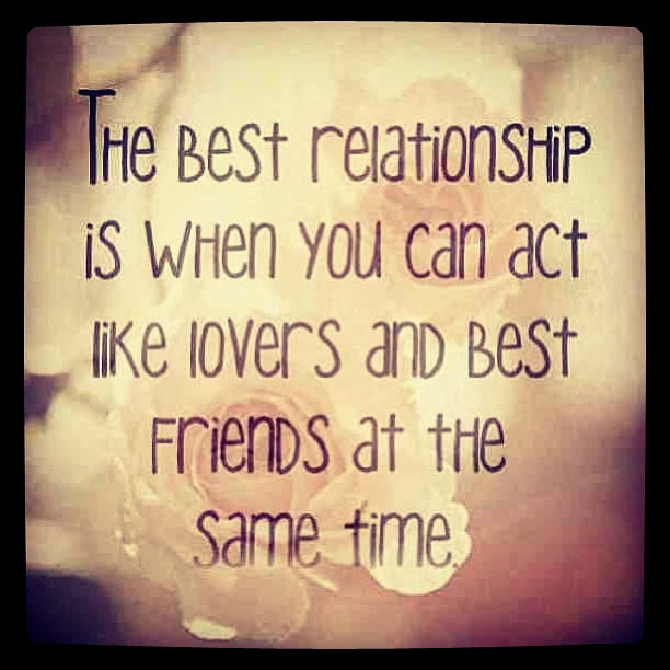 The Best Relationship Quotes
 The best relationship is when you can ac Unknown