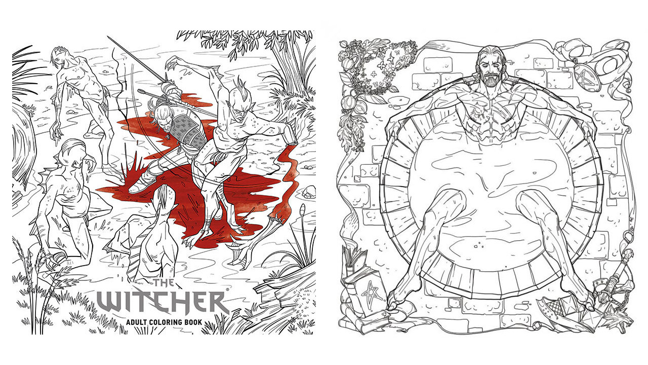 The Witcher Adult Coloring Book
 You know you want this Witcher colouring in book