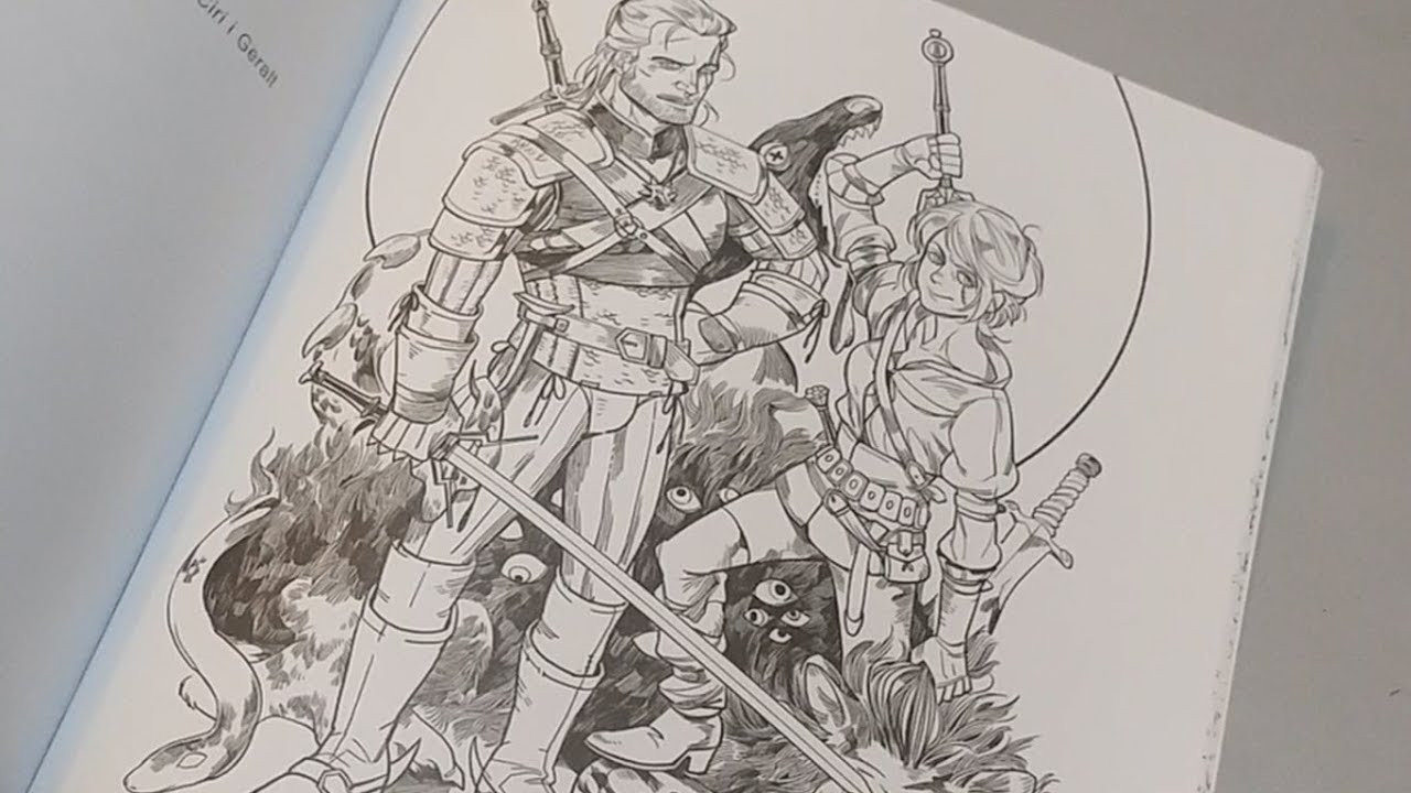 The Witcher Adult Coloring Book
 The Witcher 3 Adult Coloring Book Unboxing and