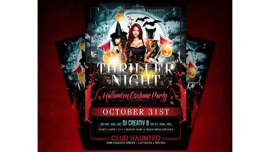 Thriller Halloween Party Ideas
 64 Awesome Halloween Invitations and Flyers for Your