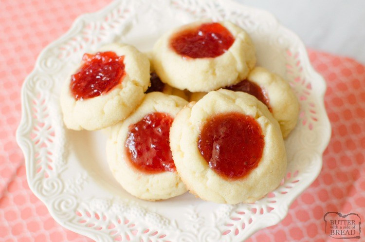 Thumbprint Jam Cookies
 EASY SOFT JAM THUMBPRINT COOKIES Butter with a Side of