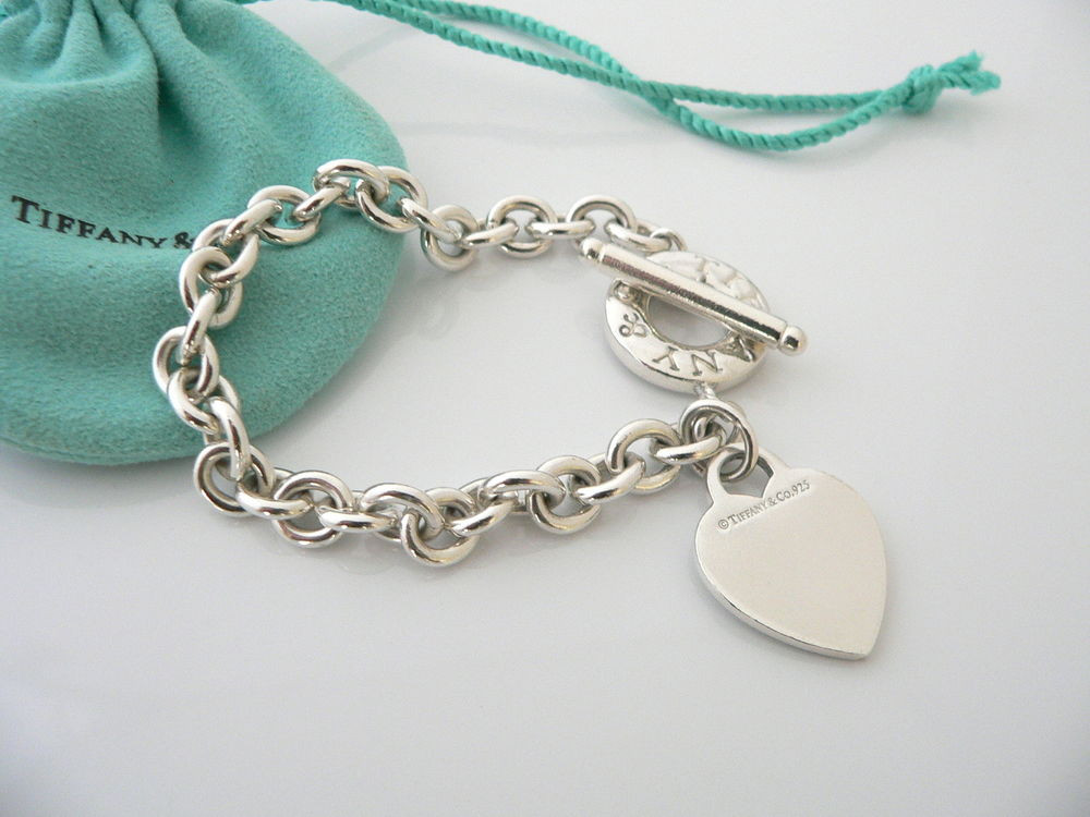 Tiffany Bracelet Charms
 Tiffany & Co Silver Heart Toggle Charm Bracelet Bangle