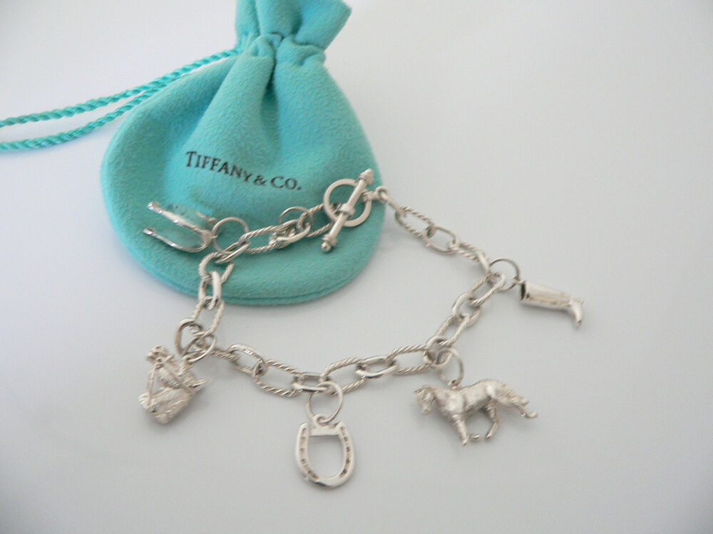 Tiffany Bracelet Charms
 Tiffany & Co Silver Equestrian Horse Saddle Boot 5 Charm