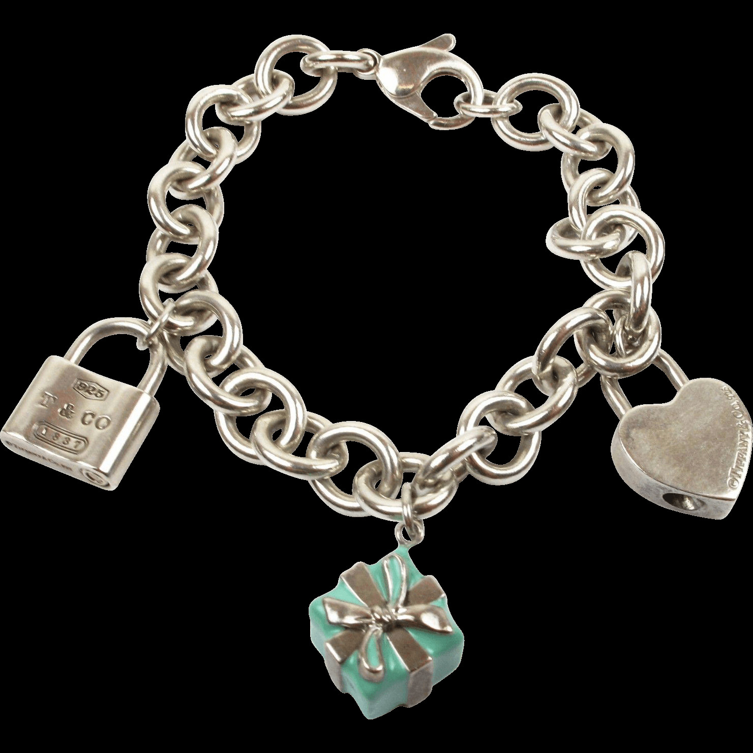 Tiffany Bracelet Charms
 Authentic Tiffany & Co Sterling Silver Charm Bracelet with