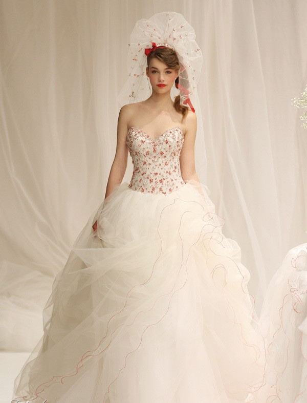 Timeless Wedding Dresses
 A Wedding Addict Timeless red and white wedding dresses