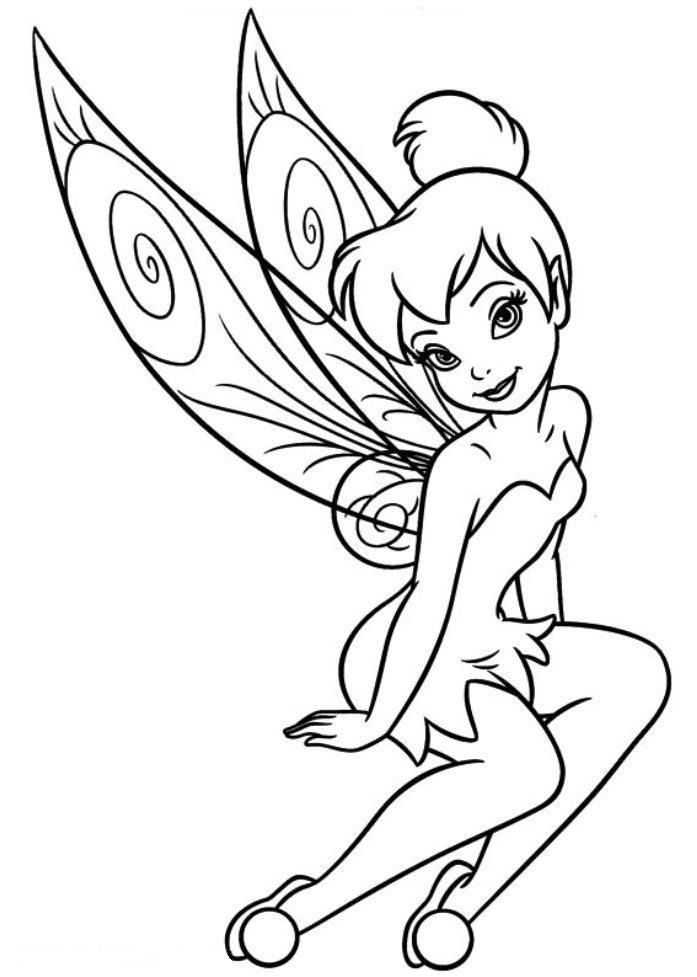 Tinker Bell Printable Coloring Pages
 Download and Print free tinkerbell coloring pages girls