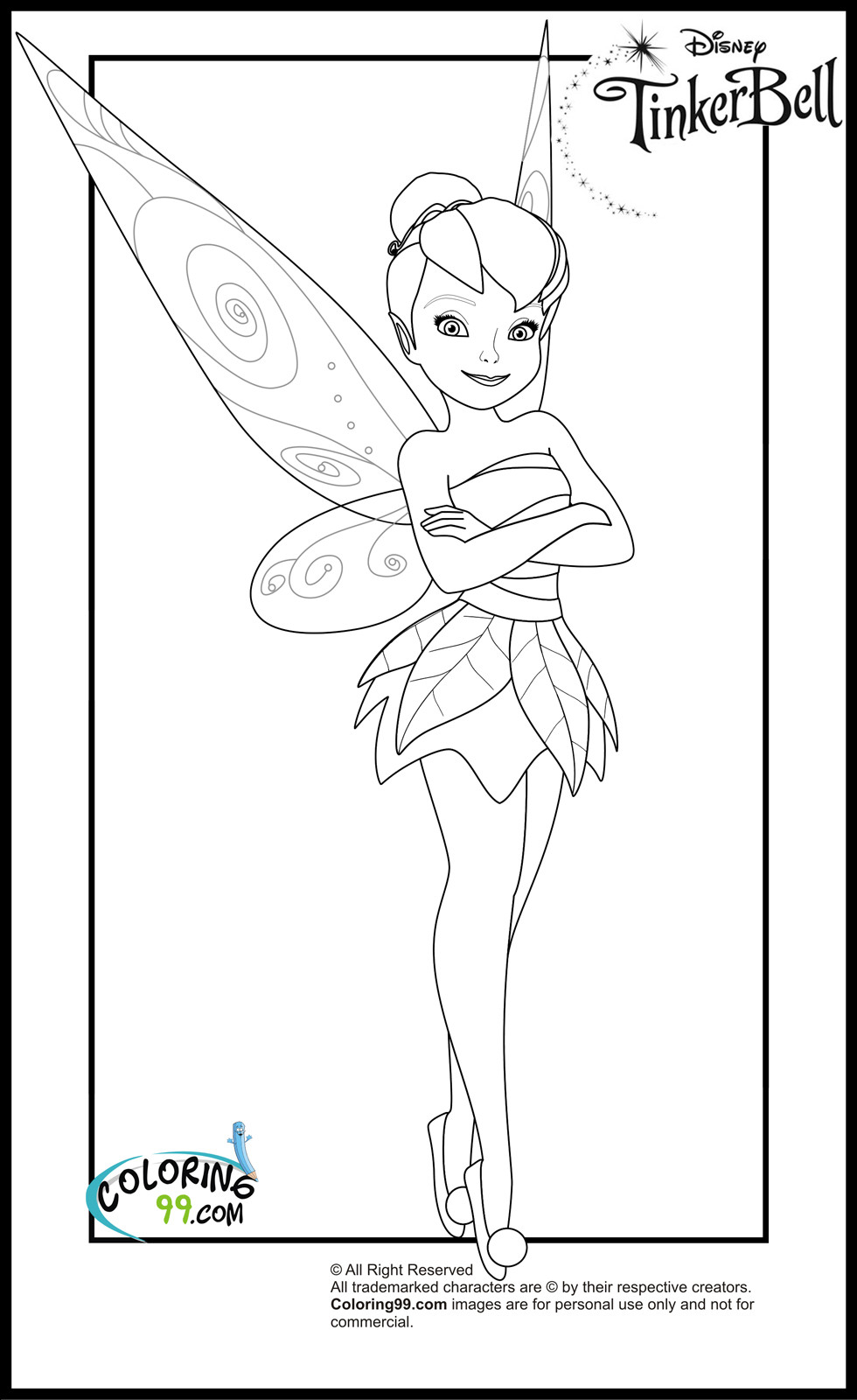 Tinker Bell Printable Coloring Pages
 Tinkerbell Coloring Pages