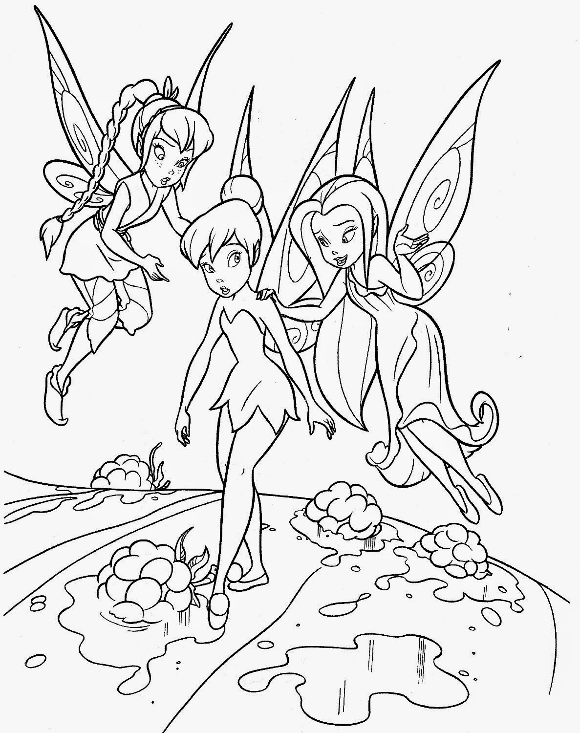 Tinker Bell Printable Coloring Pages
 FUN & LEARN Free worksheets for kid ภาพระบายสี ทิงเกอร