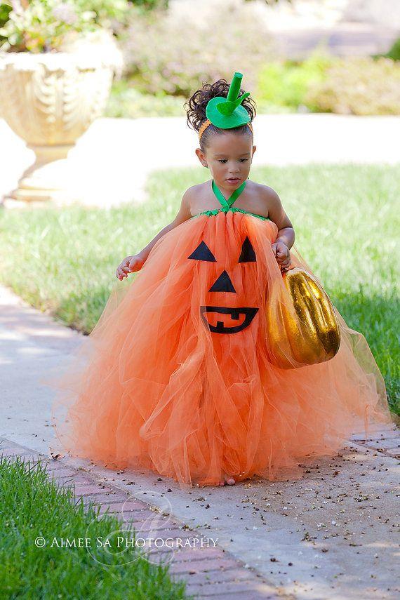 Toddler Tutu DIY
 Halloween Boutique Style Pumpkin Face OTT Tutu Dress 3 6