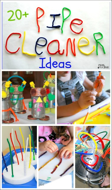 Toddlers Arts And Crafts Projects
 20 Pipe Cleaner Crafts and Activities Mess for Less