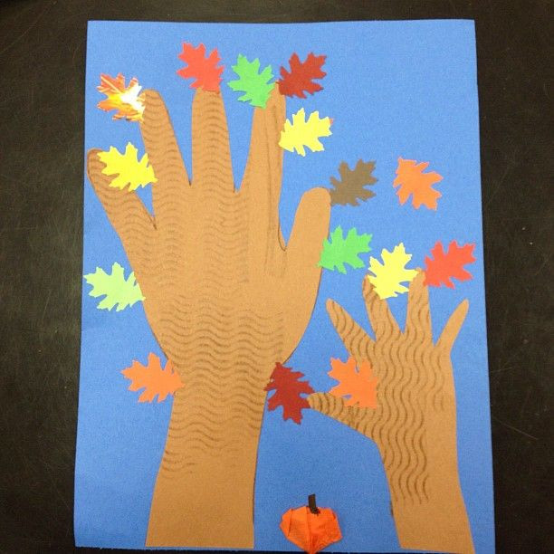 Toddlers Arts And Crafts Projects
 Autumn Hand Trees toddler art project with help from