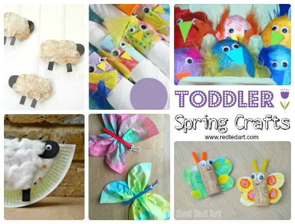 Toddlers Crafts For Spring
 Easy Spring Crafts for Preschoolers and Toddlers Red Ted Art