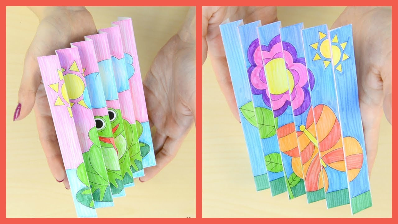 Toddlers Crafts For Spring
 Spring Agamograph Paper Craft Spring crafts for kids