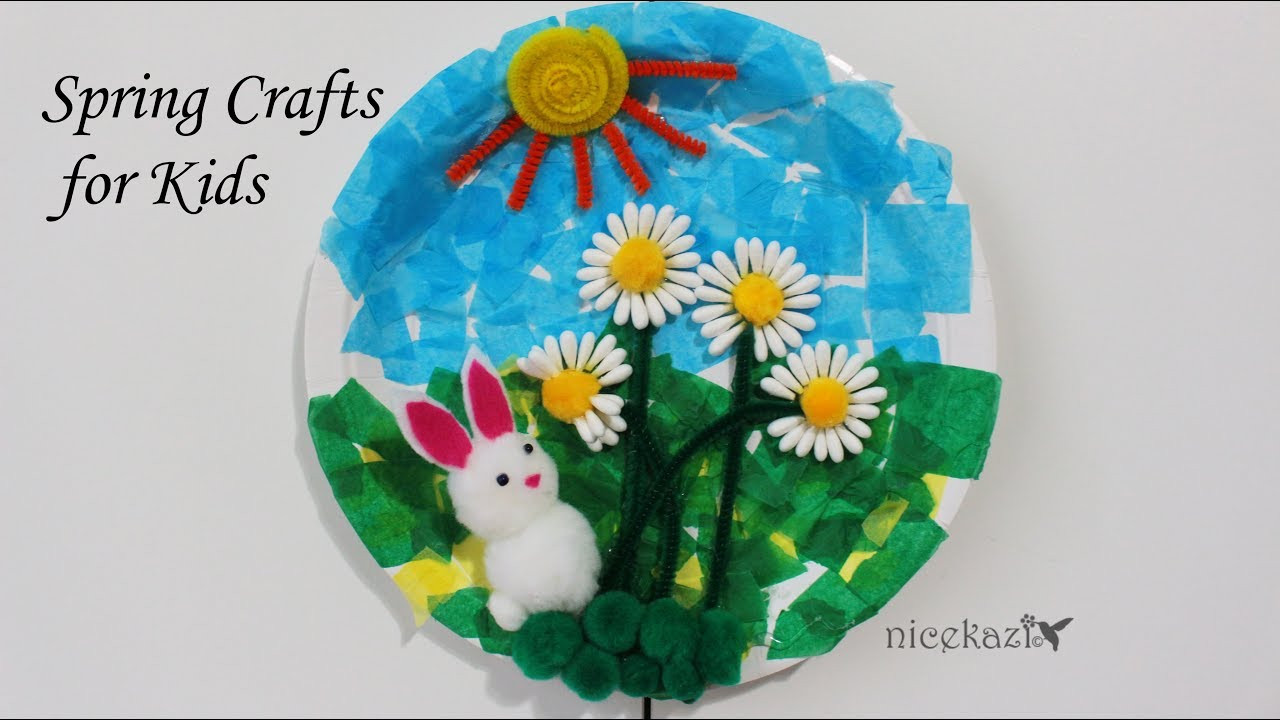 Toddlers Crafts For Spring
 How to make Spring Crafts for Kids Cute Bunny kids craft