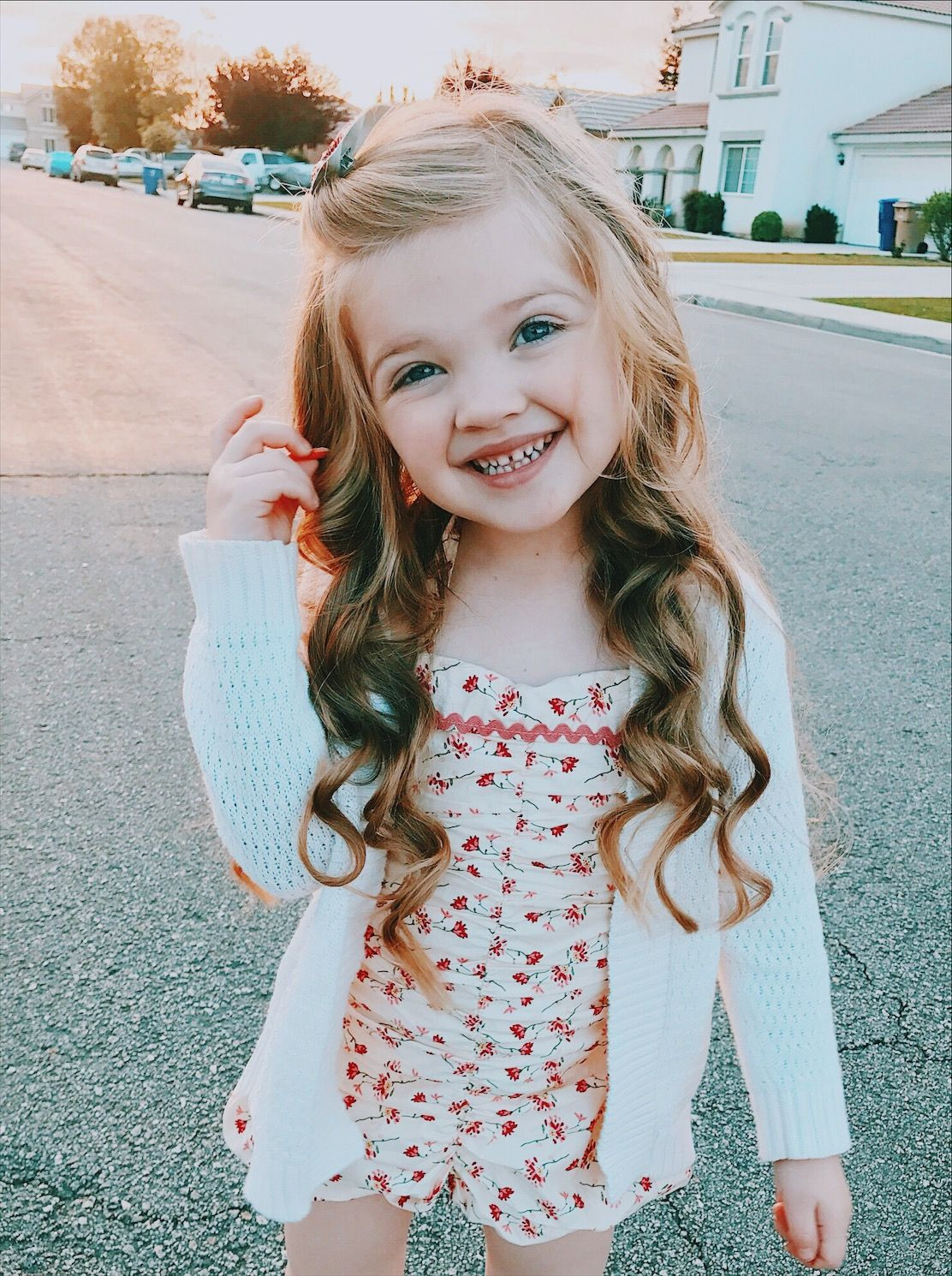 Toddlers Long Hairstyles
 Little girl hairstyle long hair curls curled wavy beach