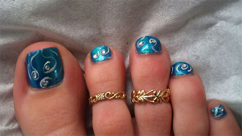 Toe Nail Designs For Fall
 Elegant Fall Autumn Toe Nail Art Designs Ideas Trends
