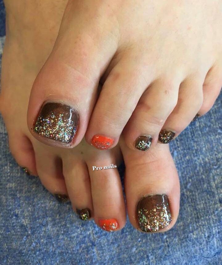 Toe Nail Designs For Fall
 Fall toe nails