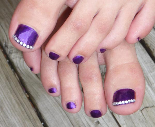 Toe Nail Designs With Rhinestones
 20 Fresh Toe Nail Designs Easyday