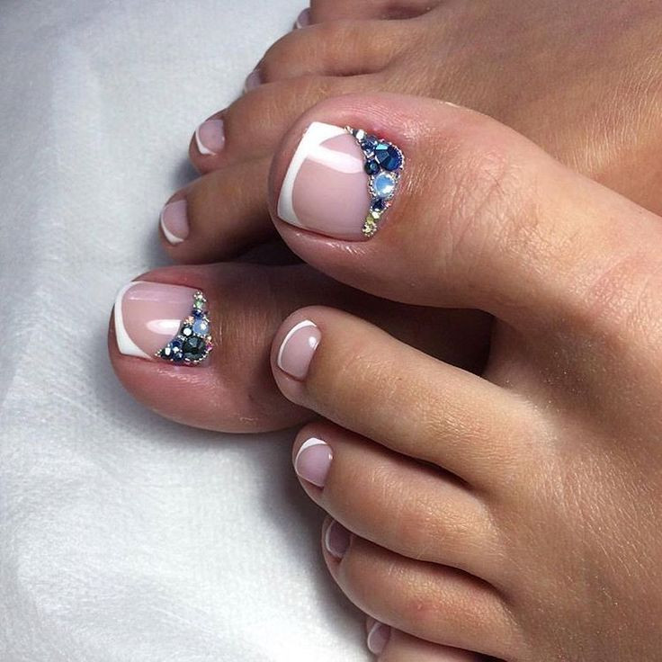 20 Of the Best Ideas for toe Nail Designs with Rhinestones - Home ...