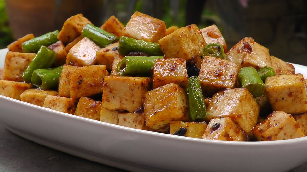 Tofu Recipes Vegetarian
 Chinese Tofu in Black Bean Sauce Vegan Ve arian Recipe