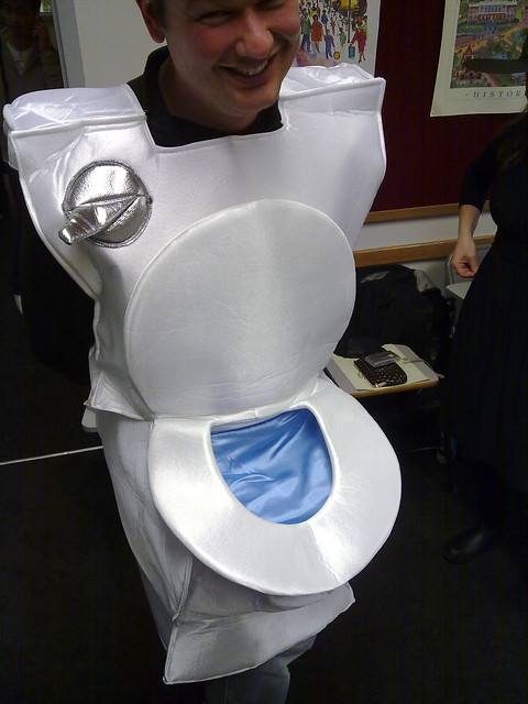 Toilet Halloween Costume
 Halloween "toilet" costume