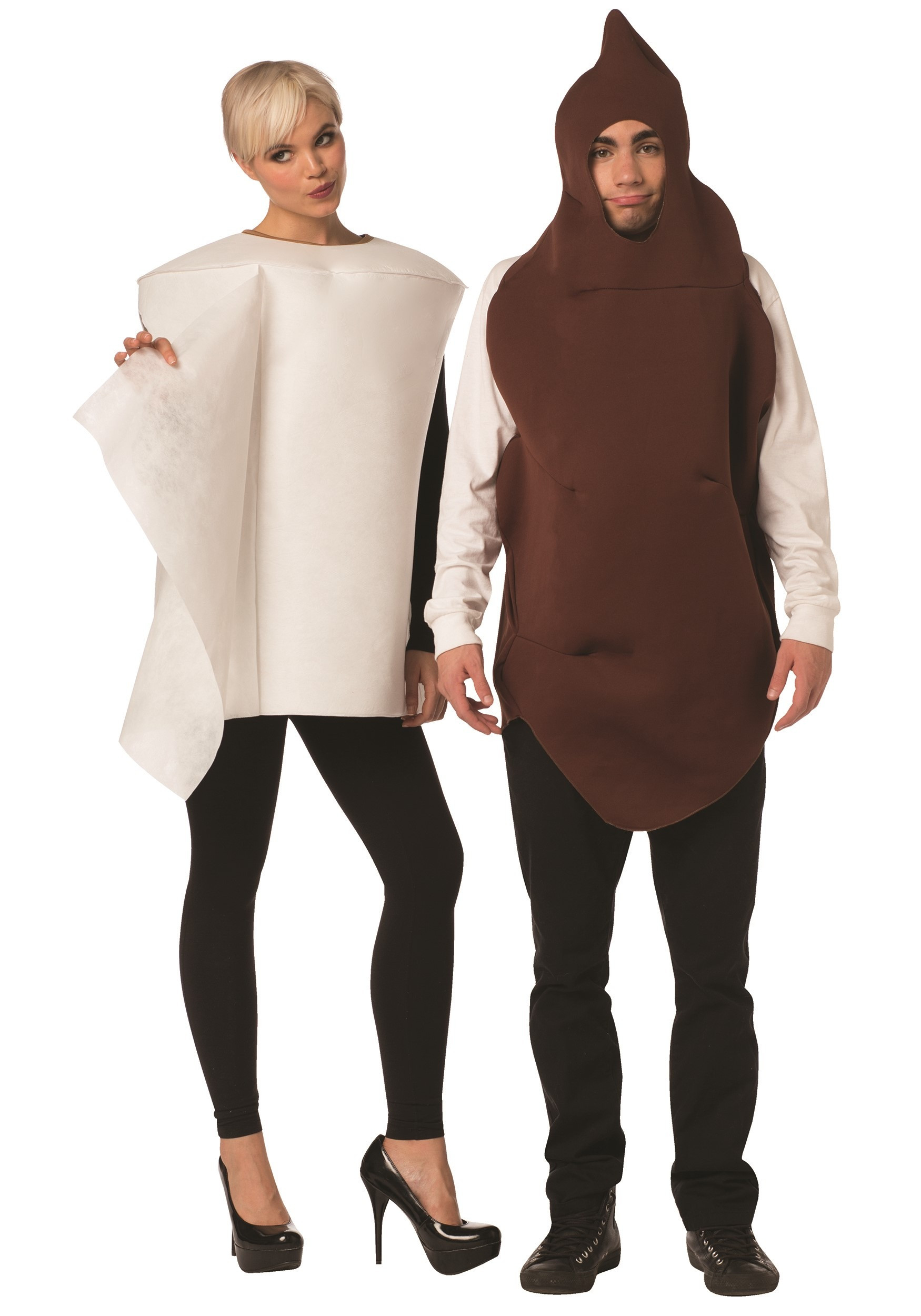 Toilet Halloween Costumes
 Couple s Funny Poop & Toilet Paper Costume