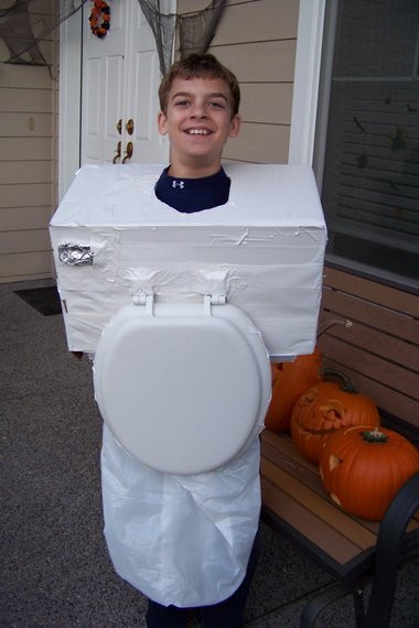 Toilet Halloween Costumes
 KIDS DIY toilet costume Really Awesome Costumes