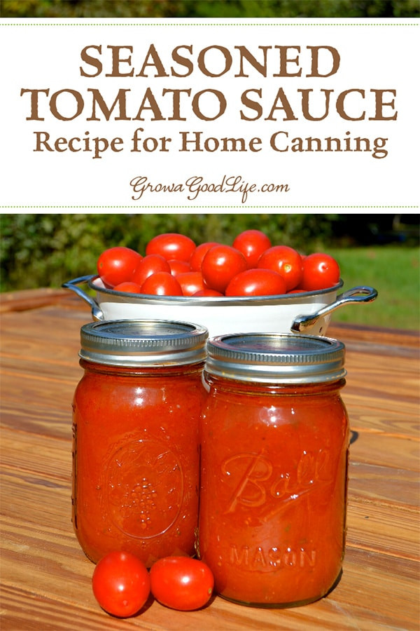 Tomato Sauce Canning Recipe
 Seasoned Tomato Sauce Recipe for Home Canning