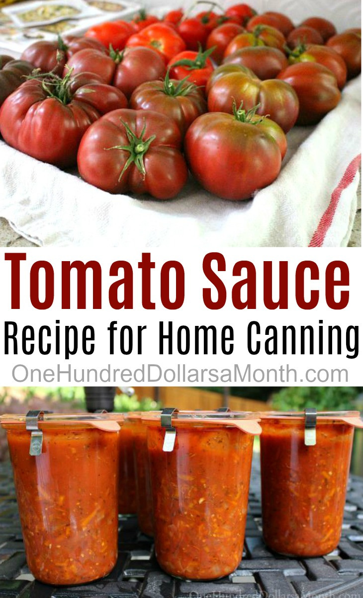 Tomato Sauce Canning Recipe
 Simple Tomato Sauce Recipe for Canning e Hundred