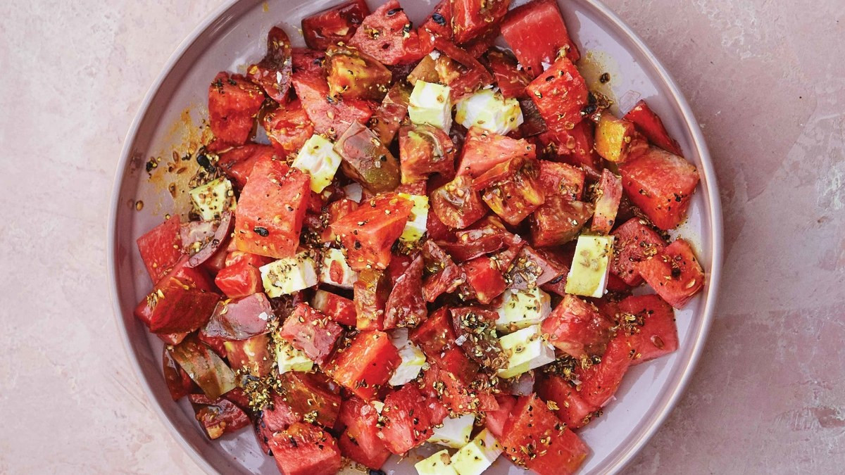 Tomato Watermelon Salad
 Tomato Watermelon Salad Recipe