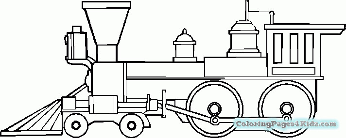 Train Coloring Pages For Kids
 Simple Coloring Pages For Toddlers Train With Cars