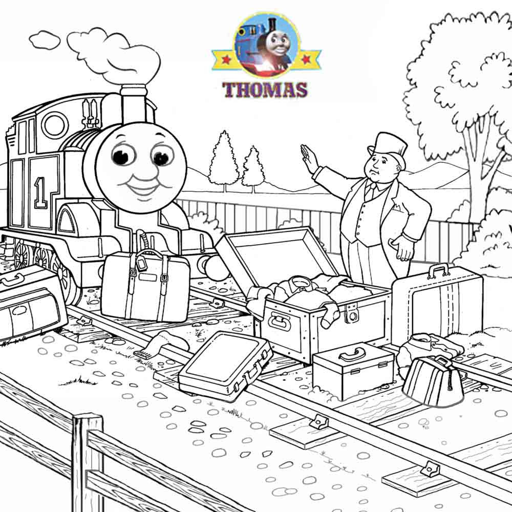 Train Coloring Pages For Kids
 Thomas the train coloring pictures for kids to print out