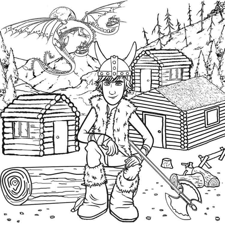 Train Coloring Pages For Kids
 How To Train Your Dragon Coloring Pages For Kids To Print
