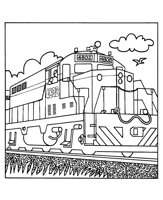 Train Coloring Pages For Kids
 Real Train Coloring Pages Free Printable Coloring Pages