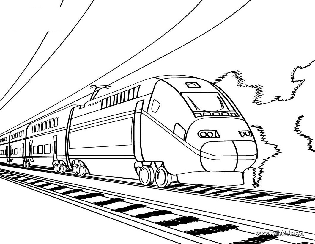 Train Coloring Pages For Kids
 Coloring Pages Train Tunnels Coloring Pages