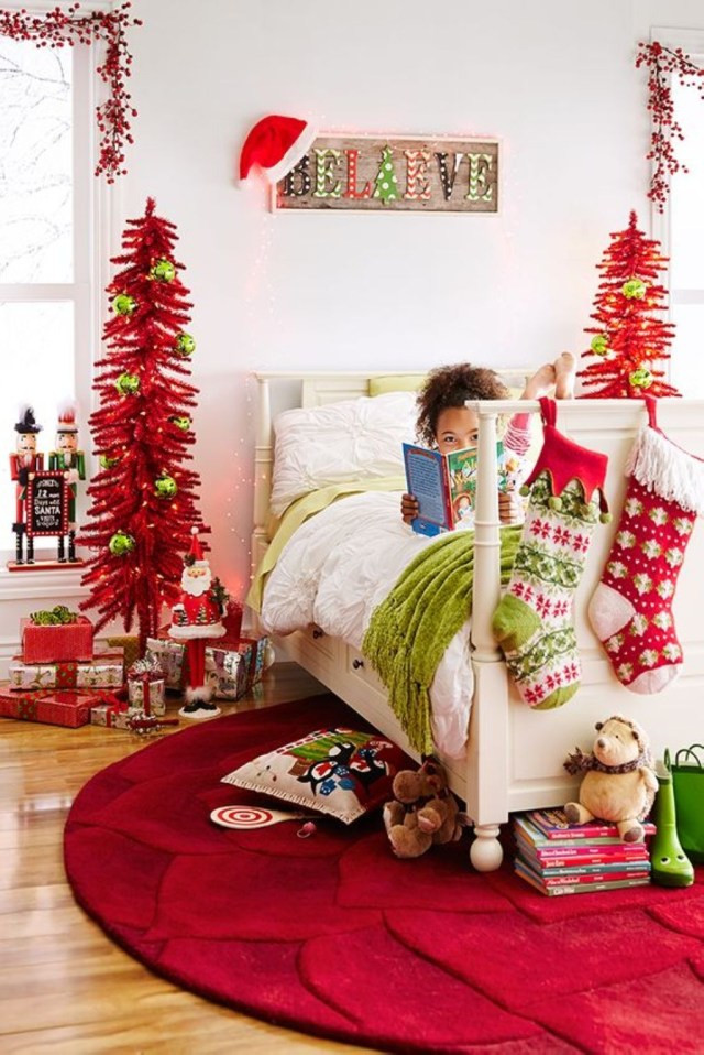 Trees For Kids Room
 15 DIY Christmas Bedroom Decorations for Children