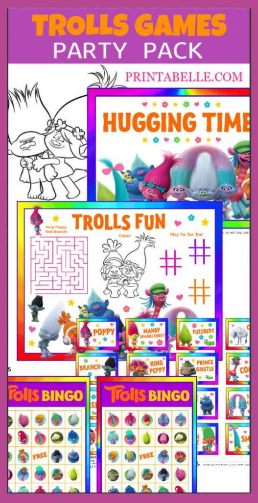 Trolls Party Game Ideas
 Trolls Party Games Pack