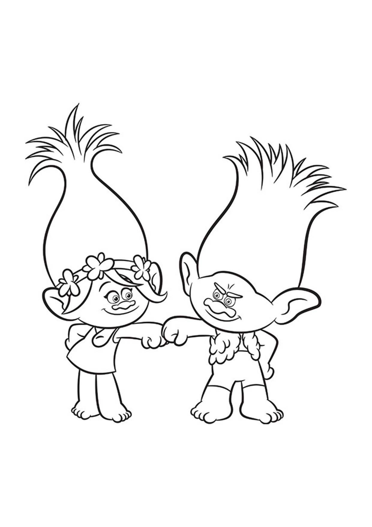 Trolls Printable Coloring Pages
 Trolls Coloring pages to and print for free