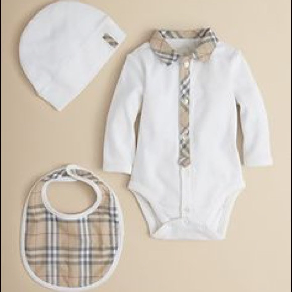 True Religion Baby 3 Piece Gift Box Set
 Burberry Matching Sets
