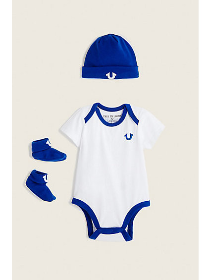 True Religion Baby 3 Piece Gift Box Set
 Designer Fashion Baby Clothes