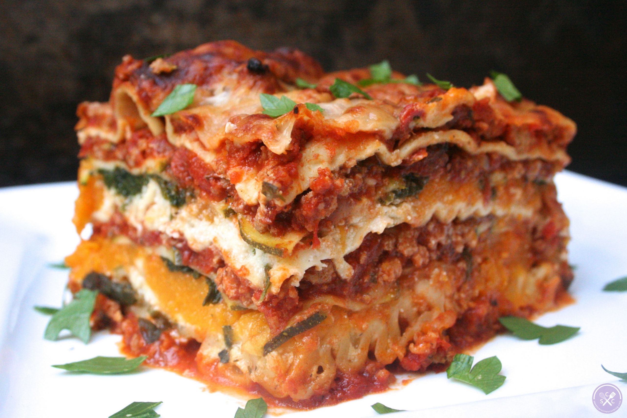 Turkey Lasagna Recipe
 stack it up [ground turkey lasagna w butternut squash