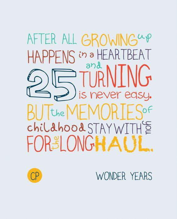 Turning 25 Birthday Quotes
 Turning 25 is never easy just words of wisdom