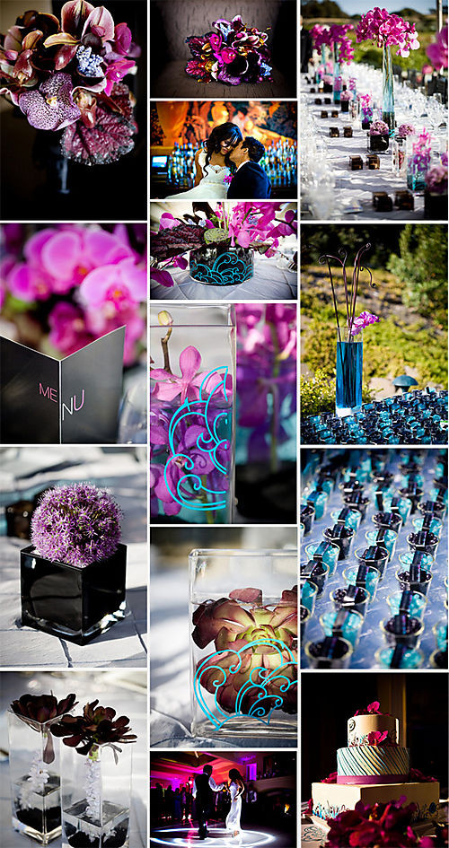 Turquoise And Purple Wedding Theme
 LOVE this purple and turquoise theme Planning Project