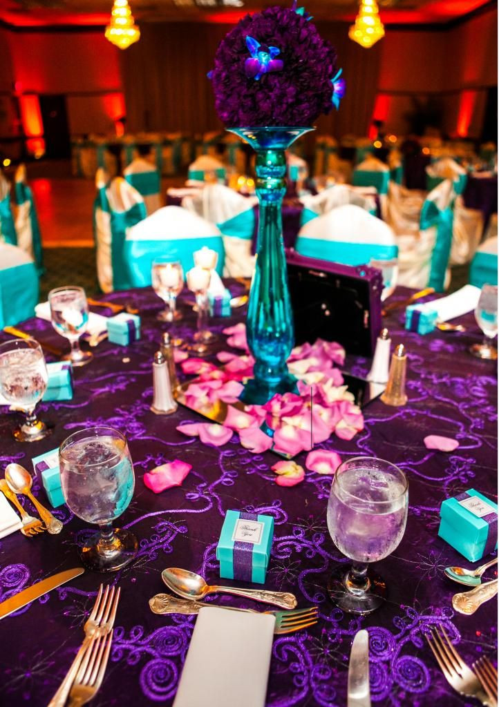 Turquoise And Purple Wedding Theme
 74 best Wedding Ideas images on Pinterest
