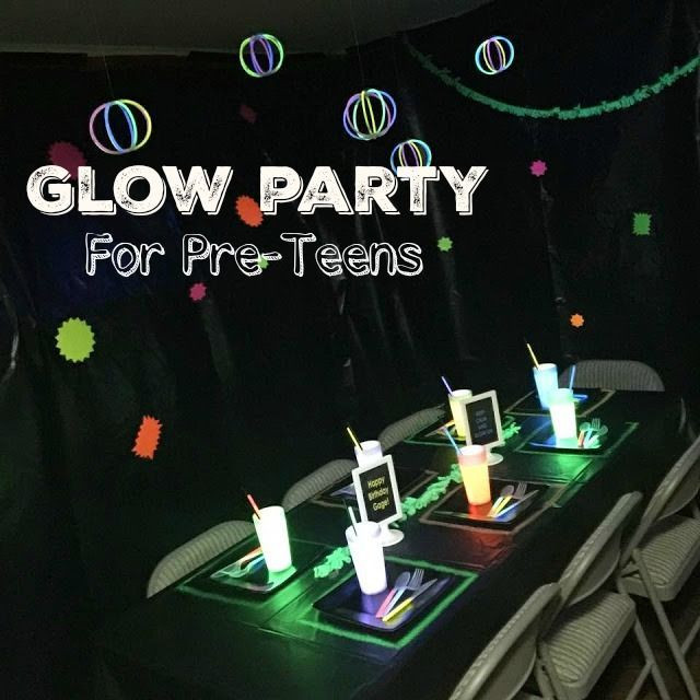 Tween Boy Birthday Party Ideas
 Glow Party Birthday Party for boys 