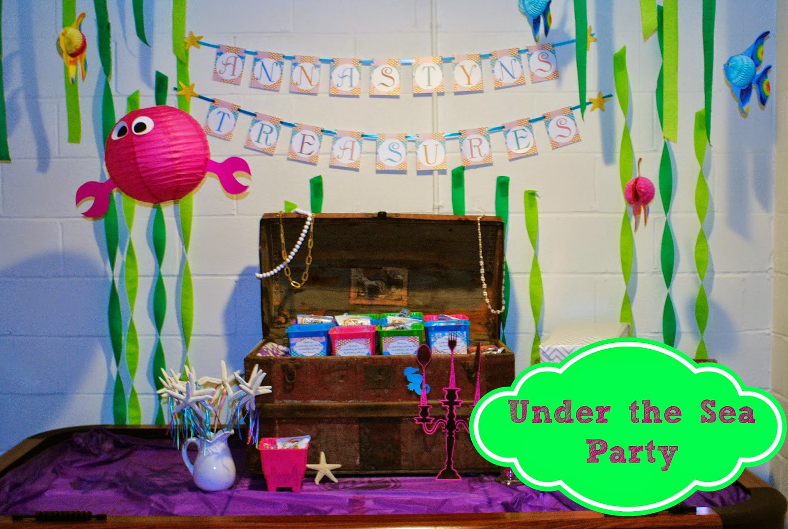 Under The Sea Birthday Decorations
 Our Pinteresting Family Under the Sea Birthday Party