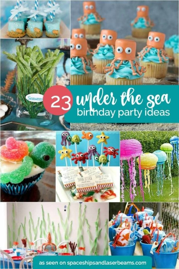 Under The Sea Birthday Decorations
 Under the Sea 4th Birthday Party Spaceships and Laser Beams