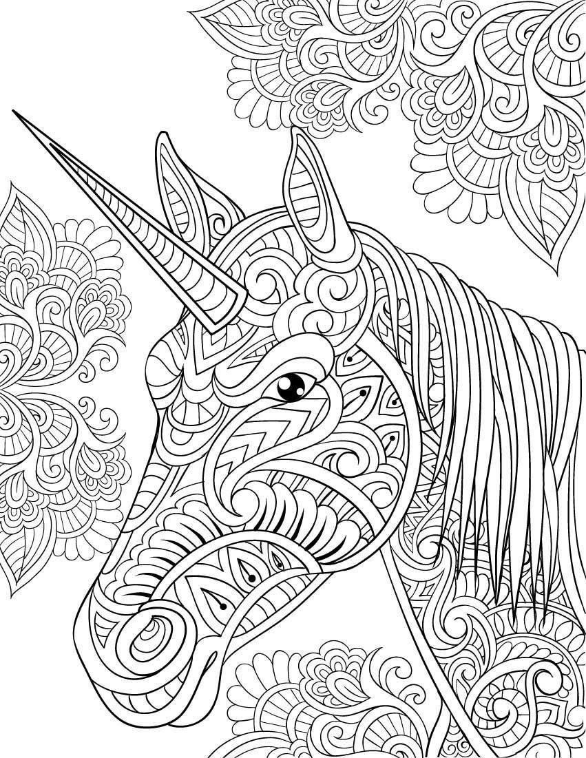 Unicorn Adult Coloring Books
 Adult Coloring Pages Unicorn at GetColorings