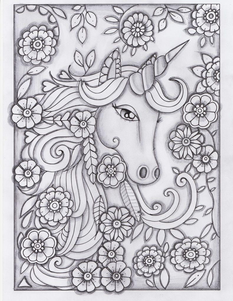 Unicorn Adult Coloring Books
 unicorn greyscale drawing unedited