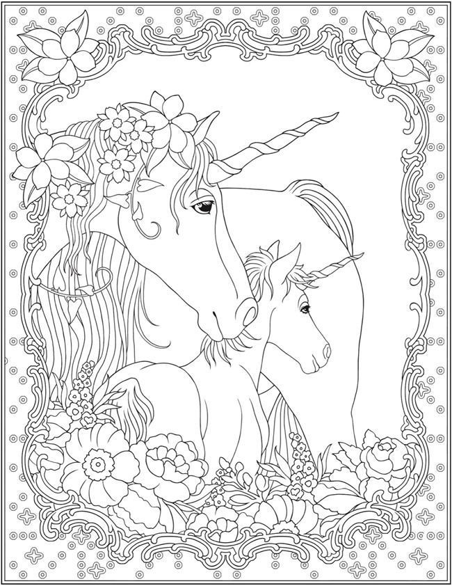 Unicorn Adult Coloring Books
 Unicorn Coloring Pages for Adults